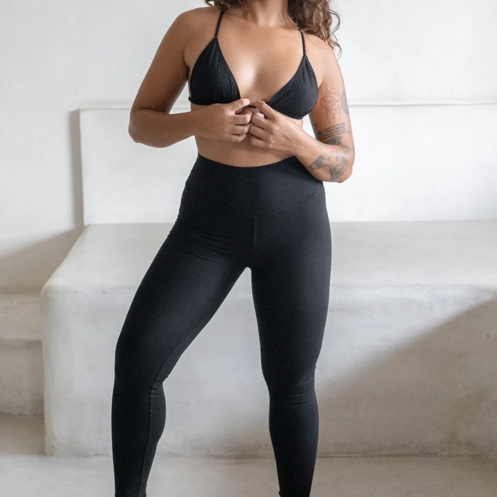 Studio K Organic Bamboo High-Waisted Leggings- NEW